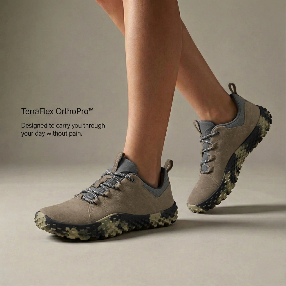 Orthopädische Schmerzfrei-Laufschuhe — Khaki, Foto 9