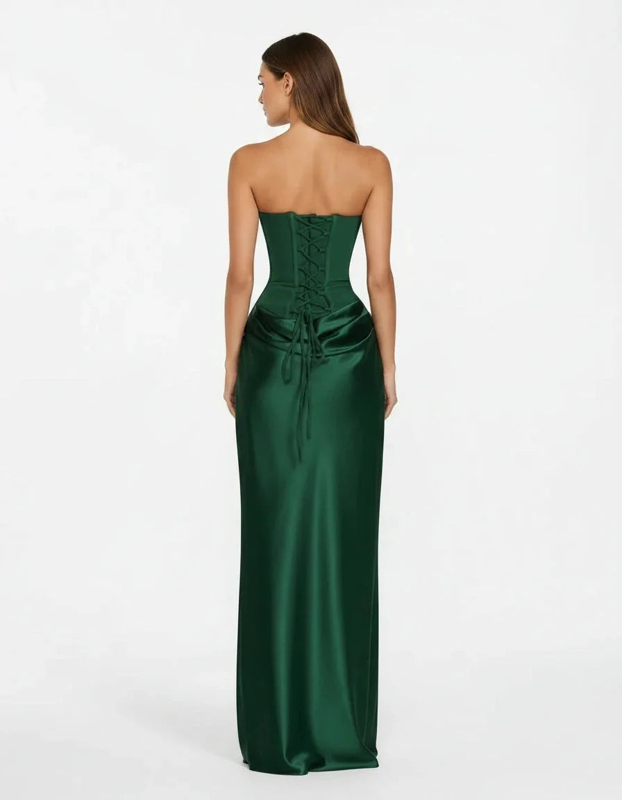 Vespera — La Robe En Satin à Lacets Corset — photo 12